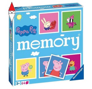 RAVENSBURGER, , , GIOCO DA TAVOLO RAVENSBURGER MEMORY PEPPA PIG