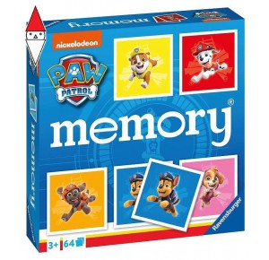 RAVENSBURGER, , , GIOCO DA TAVOLO RAVENSBURGER MEMORY PAW PATROL