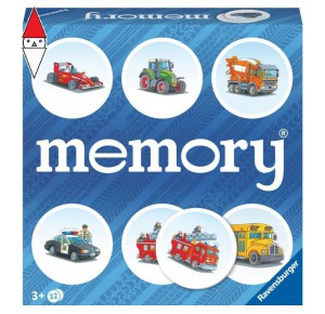 , , , GIOCO DA TAVOLO RAVENSBURGER MEMORY VEICOLI REFRESH