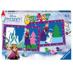 RAVENSBURGER, , , GIOCO EDUCATIVO RAVENSBURGER CREART SERIE JUNIOR 3 X FROZEN