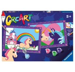 RAVENSBURGER, , , GIOCO EDUCATIVO RAVENSBURGER CREART SERIE JUNIOR 2 X UNICORNI