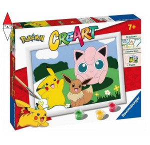 RAVENSBURGER, , , GIOCO EDUCATIVO RAVENSBURGER CREART SERIE D LICENSED - POKE MON CLASSICS