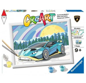 RAVENSBURGER, , , GIOCO EDUCATIVO RAVENSBURGER CREART SERIE D LICENSED - LAMBORGHINI