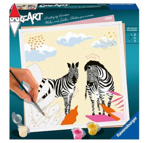 RAVENSBURGER, , , GIOCO EDUCATIVO RAVENSBURGER CREART SERIE TREND QUADRATI ZEBRA