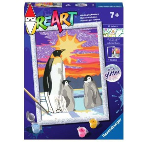 RAVENSBURGER, , , GIOCO EDUCATIVO RAVENSBURGER CREART SERIE D CLASSIC - PINGUINI