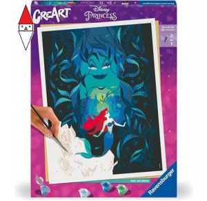 RAVENSBURGER, , , GIOCO DA TAVOLO RAVENSBURGER CREART SERIE PREMIUM B - DISNEY: ARIELLE E URSULA
