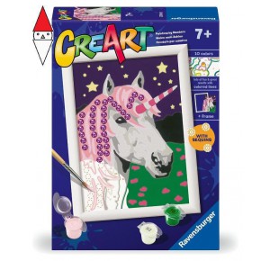 RAVENSBURGER, , , GIOCO EDUCATIVO RAVENSBURGER CREART SERIE E CLASSIC UNICORNO CON BRILLANTI