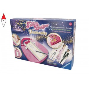 RAVENSBURGER, , , GIOCO EDUCATIVO RAVENSBURGER FASHION DESIGNER DIAMANTE
