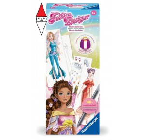 RAVENSBURGER, , , GIOCO EDUCATIVO RAVENSBURGER FASHION DESIGNER FANTASY