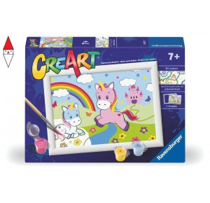 RAVENSBURGER, , , GIOCO EDUCATIVO RAVENSBURGER CREART SERIE E CLASSIC UNICORNI CON ARCOBALENO