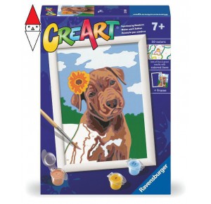 RAVENSBURGER, , , GIOCO EDUCATIVO RAVENSBURGER CREART SERIE E CLASSIC CUCCIOLO CON FIORE