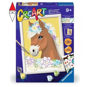 RAVENSBURGER, , , GIOCO EDUCATIVO RAVENSBURGER CREART SERIE D CAVALLO TRA I FIORI