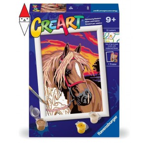 RAVENSBURGER, , , GIOCO EDUCATIVO RAVENSBURGER CREART SERIE E CLASSIC CAVALLO ROMANTICO