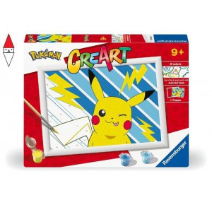 RAVENSBURGER, , , GIOCO EDUCATIVO RAVENSBURGER CREART SERIE D POKEMON PIKACHU