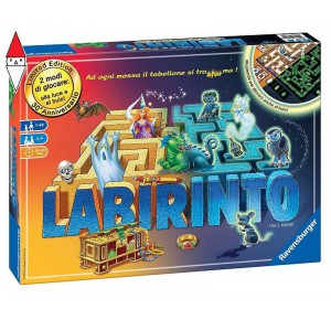 RAVENSBURGER, , , GIOCO DA TAVOLO RAVENSBURGER LABIRINTO GLOW IN THE DARK