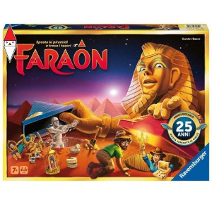 RAVENSBURGER, , , GIOCO DA TAVOLO RAVENSBURGER FARAON 25TH ANNIVERSARY EDITION