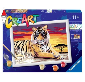 RAVENSBURGER, , , GIOCO EDUCATIVO RAVENSBURGER CREART SERIE D -TIGRE