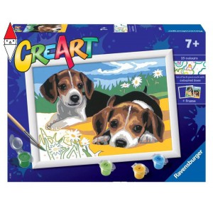 , , , GIOCO EDUCATIVO RAVENSBURGER CREART SERIE D CUCCIOLI JACK RUSSELL