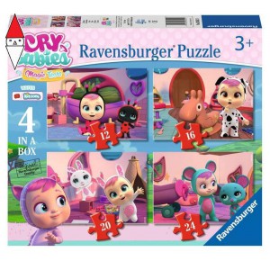 RAVENSBURGER, , , PUZZLE RAVENSBURGER PUZZLE 4IN1 CRY BABIES
