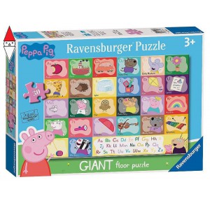 RAVENSBURGER, , , PUZZLE RAVENSBURGER PUZZLE 30 PZ MAXI PEPPA PIG