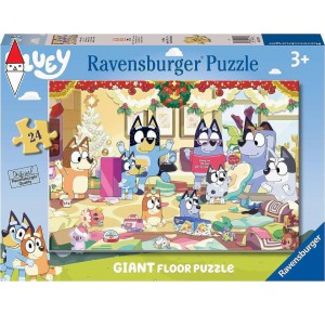 , , , PUZZLE RAVENSBURGER PUZZLE 24 GIANT NATALE CON BLUEY 3171