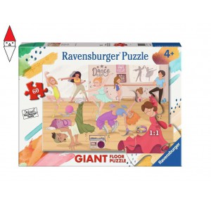 RAVENSBURGER, , , PUZZLE RAVENSBURGER PUZZLE 60 GIANT L ORA DI DANZA 3177