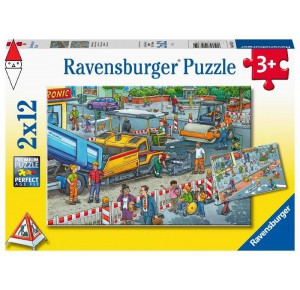 RAVENSBURGER, , , PUZZLE RAVENSBURGER PUZZLE 2 X 12 PZ WORK IN PROGRESS