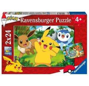 , , , PUZZLE RAVENSBURGER PUZZLE 2X24 PZ POKE MON