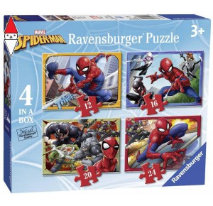, , , PUZZLE RAVENSBURGER PUZZLE 4IN1 SPIDERMAN