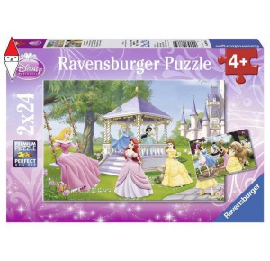 , , , PUZZLE RAVENSBURGER PUZZLE 2X24 PZ PRINCIPESSE DISNEY