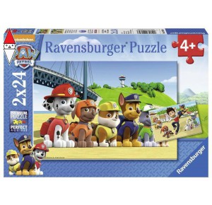 , , , PUZZLE RAVENSBURGER PUZZLE 2X24 PZ PAW PATROL A