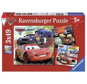 , , , PUZZLE RAVENSBURGER PUZZLE 3X49 PZ CARS 2