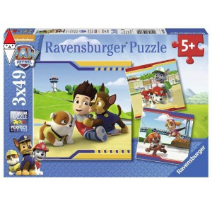 , , , PUZZLE RAVENSBURGER PUZZLE 3X49 PZ PAW PATROL C