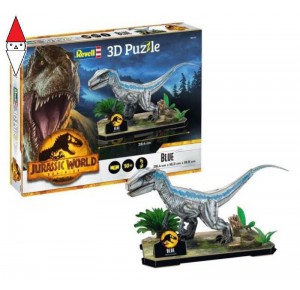 , , , PUZZLE 3D REVELL PUZZLE 3D JURASSIC WORLD BLUE
