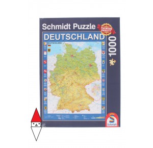 , , , PUZZLE OGGETTI SCHMIDT CARTE GEOGRAFICHE MAP OF GERMANY 1000 PZ