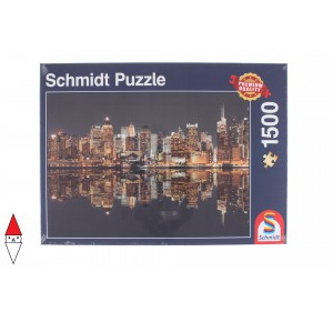 SCHMIDT, , , PUZZLE PAESAGGI SCHMIDT CITTA NEW YORK SKYLINE AT NIGHT 1500 PZ