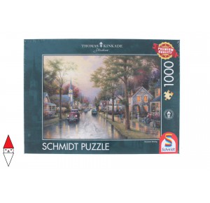 SCHMIDT, , , PUZZLE PAESAGGI SCHMIDT VILLAGGI KINKADE HOMETOWN MORNING 1000 PZ