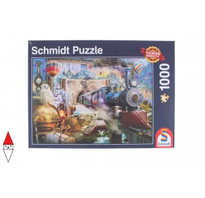 , , , PUZZLE MEZZI DI TRASPORTO SCHMIDT TRENI MAGICAL JOURNEY 1000 PZ