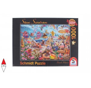 , , , PUZZLE TEMATICO SCHMIDT MARE E OCEANO SUNDRAM BEACH MANIA 1000 PZ