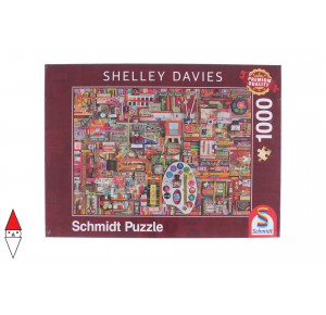 , , , PUZZLE OGGETTI SCHMIDT DAVIES VINTAGE ARTIST S MATERIALS 1000 PZ