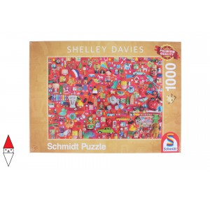 SCHMIDT, , , PUZZLE OGGETTI SCHMIDT VINTAGE DAVIES VINTAGE TOYS 1000 PZ