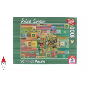 , , , PUZZLE GRAFICA SCHMIDT COLORI SWEDROE GREEN FLASHDRIVE 1000 PZ