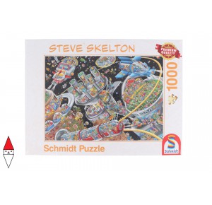 , , , PUZZLE GRAFICA SCHMIDT FUMETTI SPACE COLONY STEVE SKELTON 1000 PZ