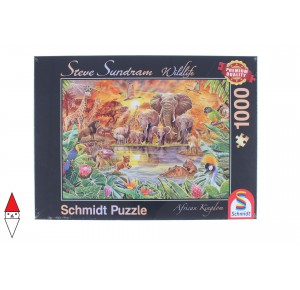 , , , PUZZLE ANIMALI SCHMIDT ANIMALI VARI AFRICAN WILDLIFE 1000 PZ