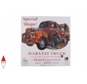 , , , PUZZLE MEZZI DI TRASPORTO SUNSOUT AUTOMEZZI HARVEST TRUCK 1000 PZ