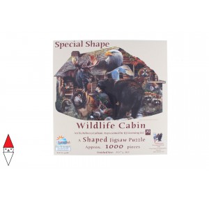 SUNSOUT, , , PUZZLE ANIMALI SUNSOUT WILDLIFE CABIN 1000 PZ