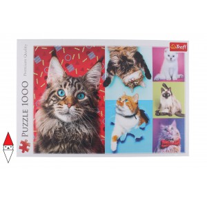 TREFL, , , PUZZLE ANIMALI TREFL GATTI HAPPY CATS 1000 PZ