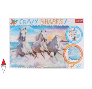 TREFL, , , PUZZLE ANIMALI TREFL CAVALLI CRAZY SHAPES GALLOPING AMONG THE WAVES 600 PZ