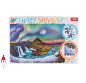 , , , PUZZLE PAESAGGI TREFL AURORA BOREALE CRAZY SHAPES AURORA OVER ICELAND 600 PZ