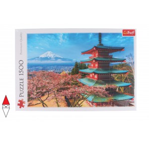 TREFL, , , PUZZLE PAESAGGI TREFL PAGODE MOUNT FUJI 1500 PZ